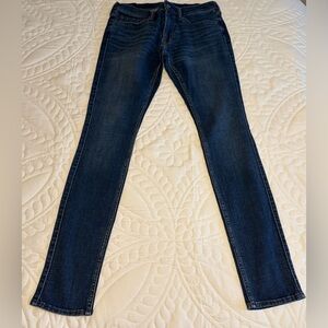 Abercrombie & Fitch Men's Dark Blue Skinny Jeans